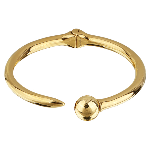 Браслет Гвоздь (бусина 12мм; покрытие золото)