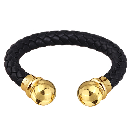 Браслет Дуэт (бусина 14мм; покрытие золото)