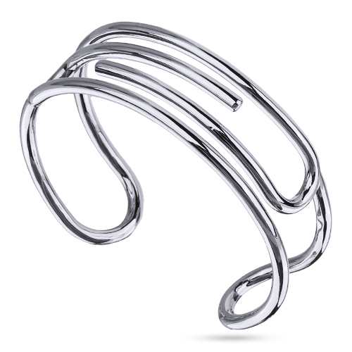 Браслет Лабиринт (покрытие родий)