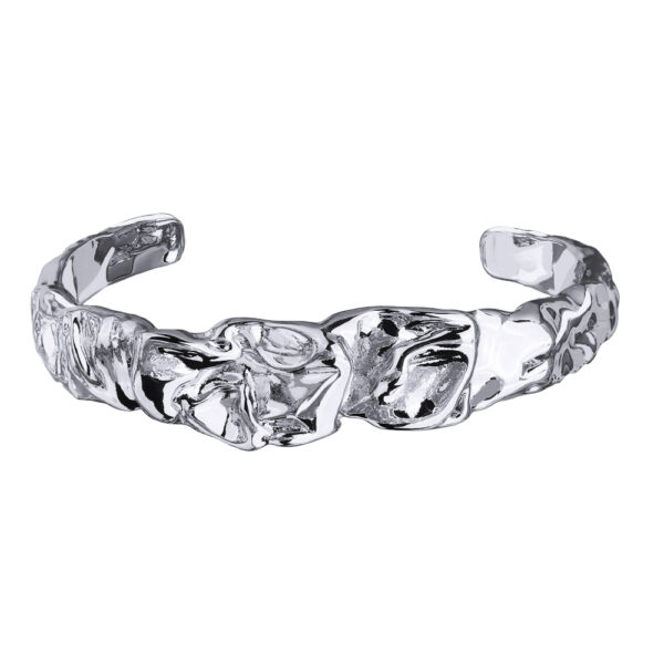 Браслет Дюна (покрытие родий)