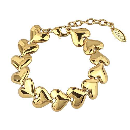 Браслет Сердцеедка (покрытие золото)