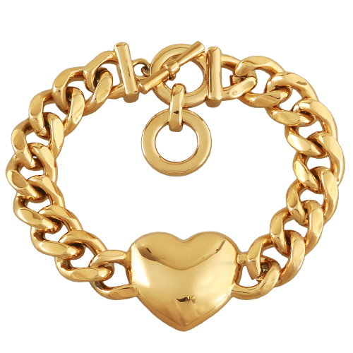 Браслет Сердцебиение (покрытие золото 19-21см)