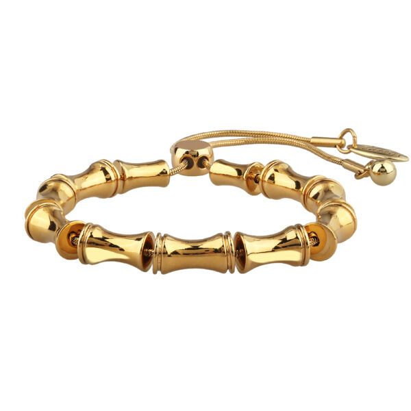 Браслет Бамбук  (покрытие золото) 23см