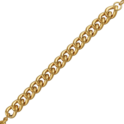 Браслет (звено 13мм; покрытие золото) 18-21см