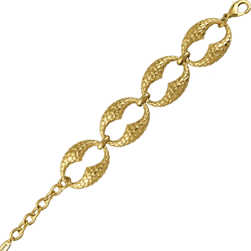 Браслет (покрытие золото) 17-22см