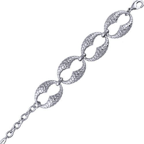 Браслет (покрытие палладий) 17-22см