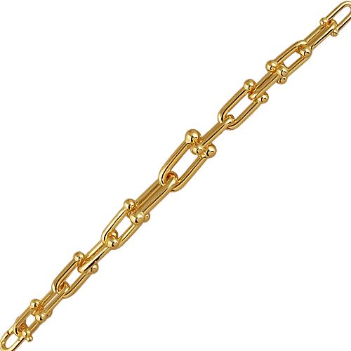 Браслет Тиффани  (покрытие золото) 19см