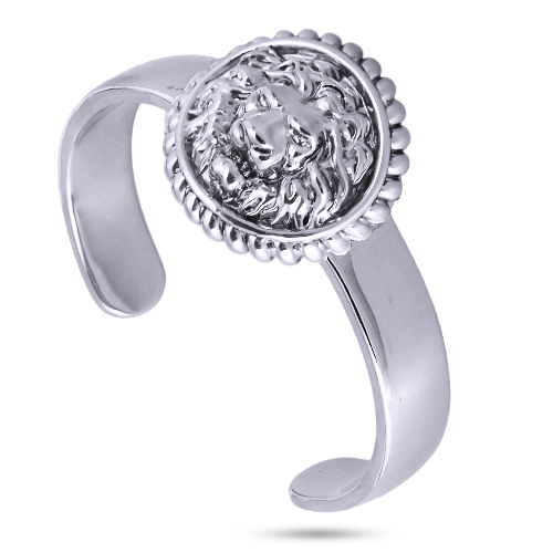 Браслет огненный лев (покрытие палладий с патиной)