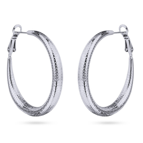 Серьги Конго (покрытие родий)