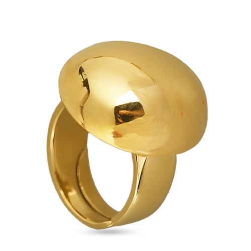 Кольцо 2см Геометрия (покрытие золото)