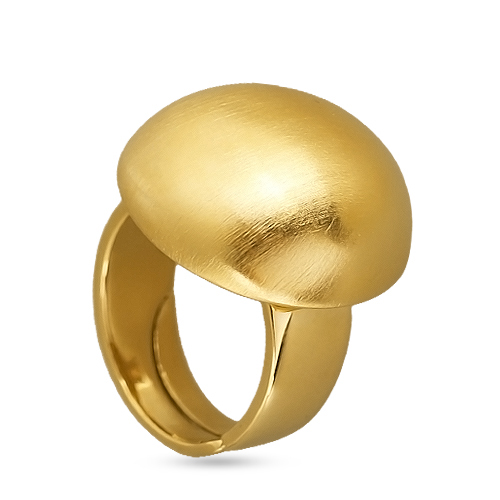 Кольцо 2см Геометрия (покрытие матовое золото)