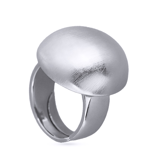 Кольцо 2см Геометрия (покрытие матовый родий)