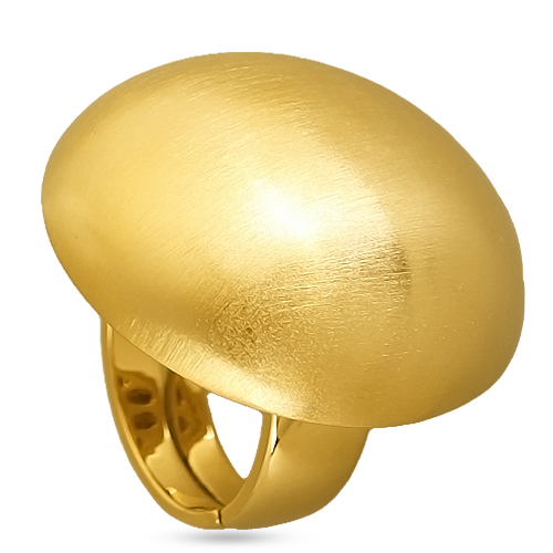 Кольцо 3см Геометрия (покрытие матовое золото)