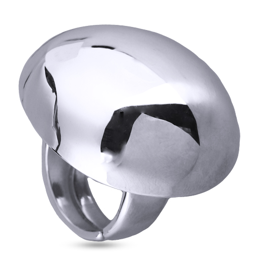 Кольцо 3см Геометрия (покрытие родий)