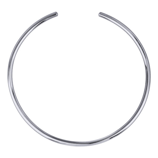 Колье гривна (покрытие родий) 13см