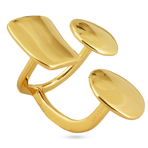 Серьги Геометрия (покрытие золото)