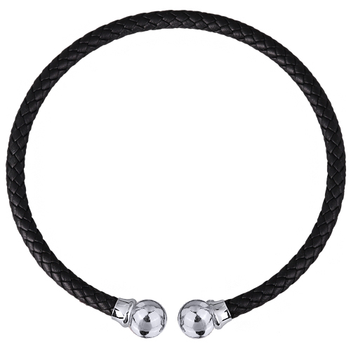 Колье-чокер Дуэт (бусина 16мм; покрытие родий)