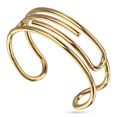 Серьги Лабиринт (покрытие золото)