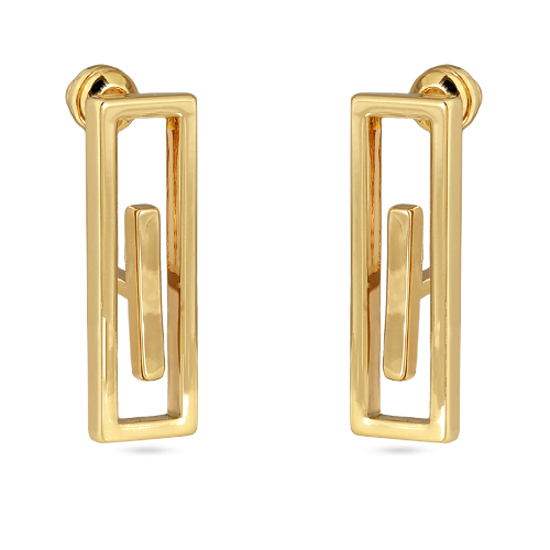 Серьги Геометрия (покрытие золото)