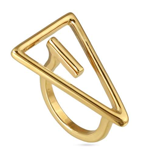 Серьги Геометрия (покрытие золото)