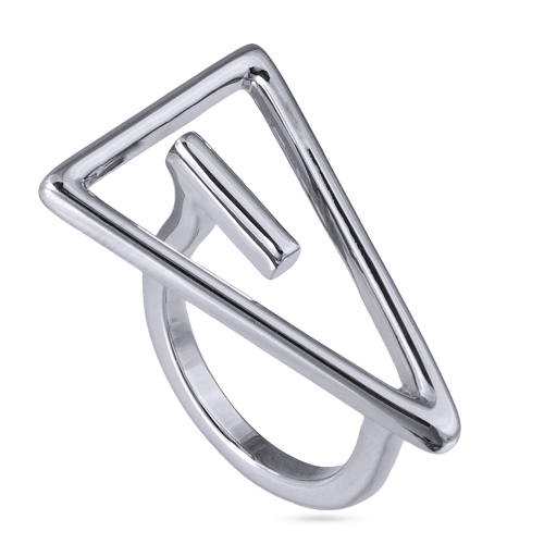 Серьги Геометрия (покрытие родий)