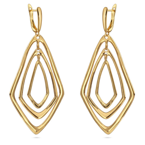 Серьги Румба (покрытие золото)