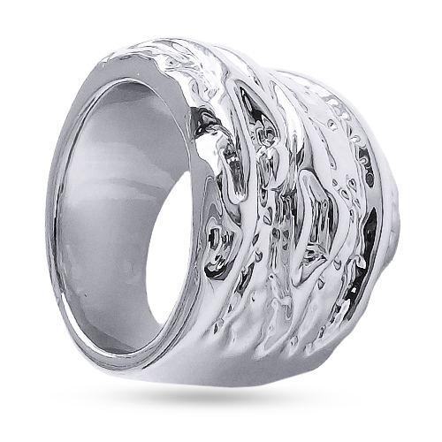 Кольцо Дюна (покрытие родий)