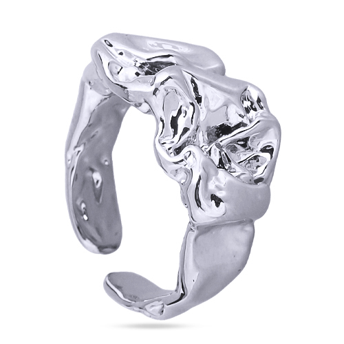 Пусеты Дюна  (7мм;  покрытие родий)