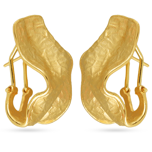 Серьги Дюна (покрытие матовое золото)