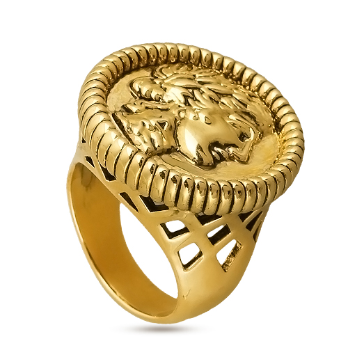 Кольцо Афродита (покрытие золото с патиной)