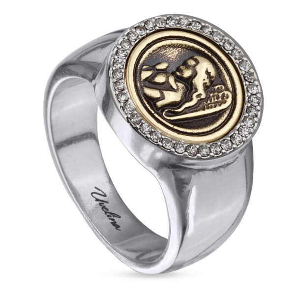 Кольцо Ангел (кристаллы SW; античное серебро, античное золото)