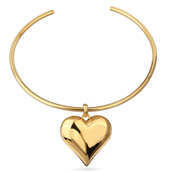 Колье-чокер Сердцебиение (покрытие золото) 42см