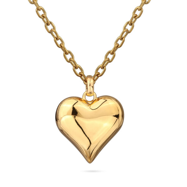 Кулон Сердцебиение (покрытие золото) 95см