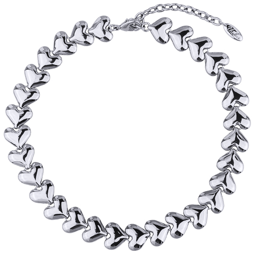 Колье Сердцеедка (покрытие родий) 36-42см