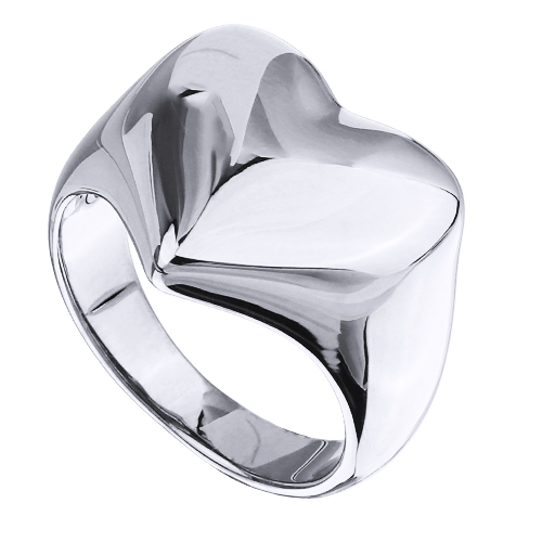 Кольцо Сердцеедка (покрытие родий)