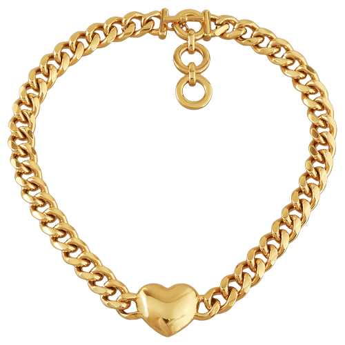 Колье Сердцебиение (покрытие золото) 41-45см