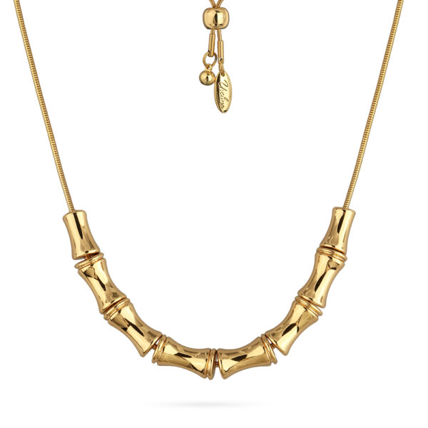 Колье Бамбук (покрытие золото) 70см