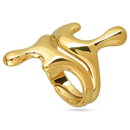 Кольцо Оттепель (покрытие золото)