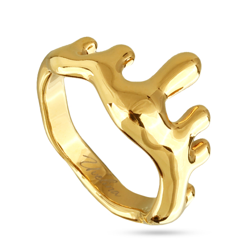 Кольцо Оттепель (покрытие золото)