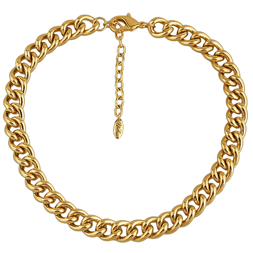 Колье (звено 13мм; покрытие золото) 41-48см