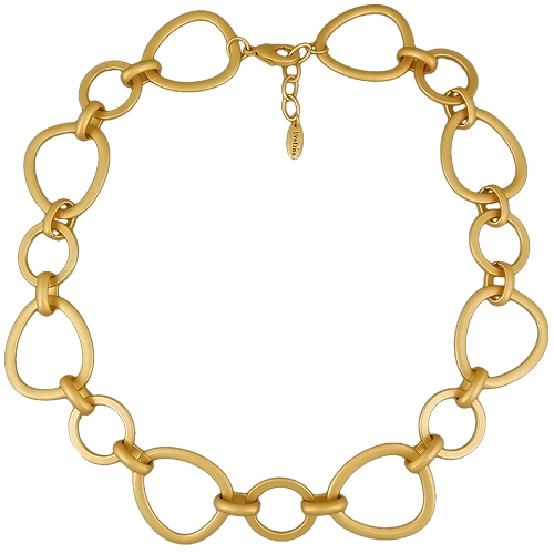 Колье (покрытие матовое золото) 55-60см