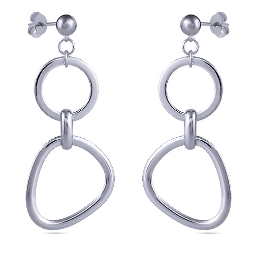 Серьги (покрытие родий)