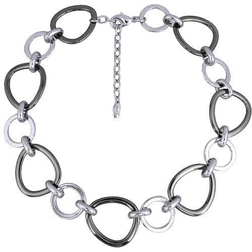 Колье (покрытие родий, черный родий) 55-60см