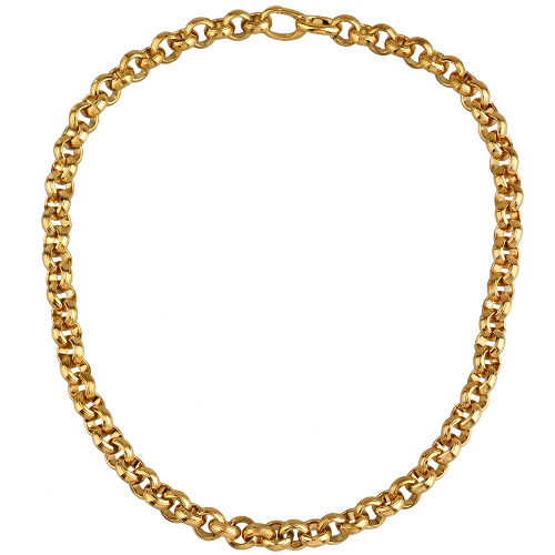 Колье (звено 9мм; покрытие античное золото) 45-50см