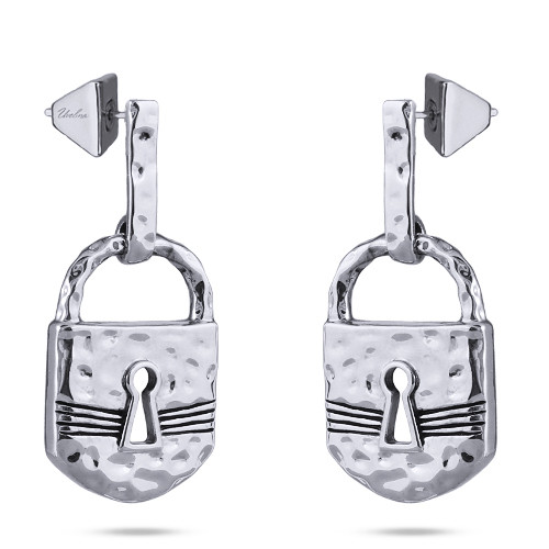 Серьги (покрытие родий)