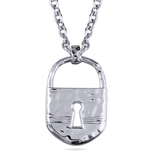 Кулон (покрытие родий) 90см