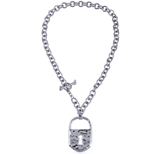 Кулон (покрытие родий) 50см