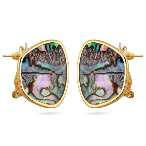 Серьги Амфитрита (гелиотис; покрытие золото)