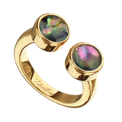 Кольцо Амфитрита (гелиотис 6мм; покрытие золото)