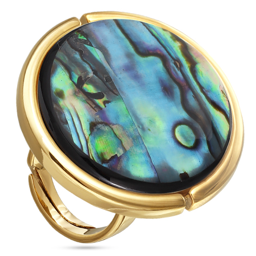 Кольцо Амфитрита (гелиотис 35мм; покрытие золото)